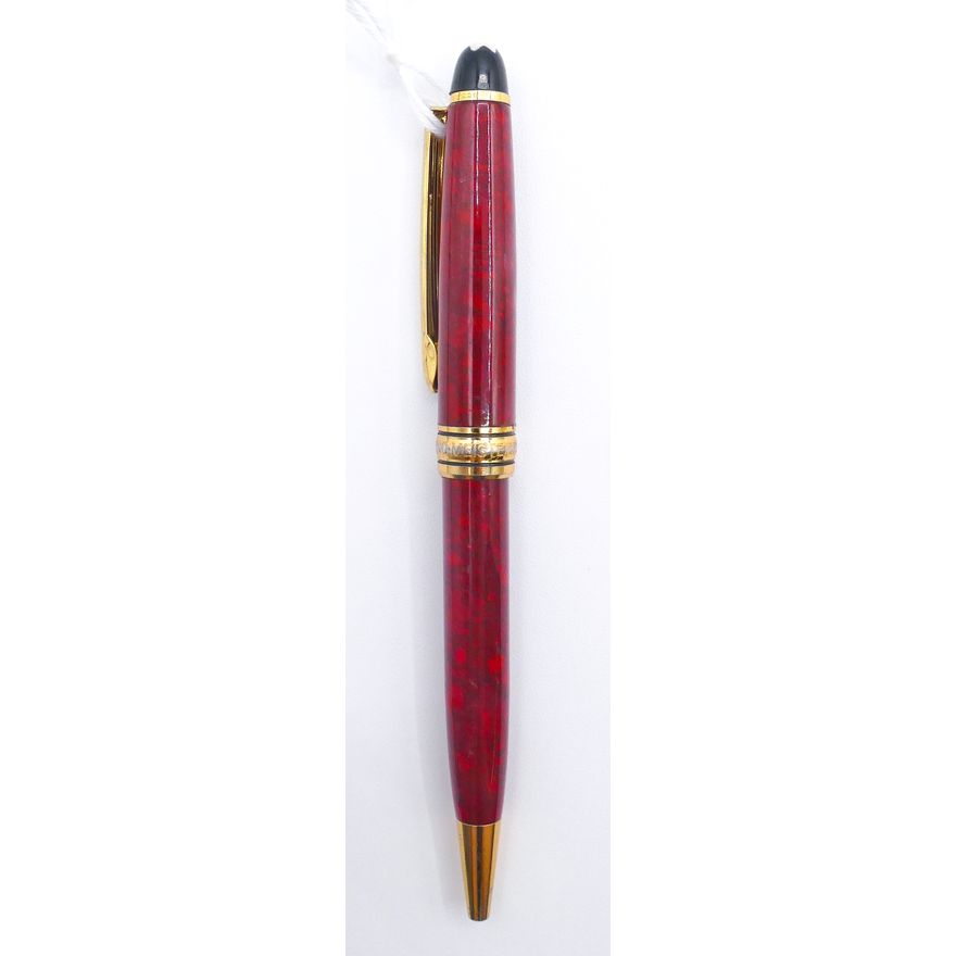 Mont Blanc Red Marble Ballpoint Pen 5.5''