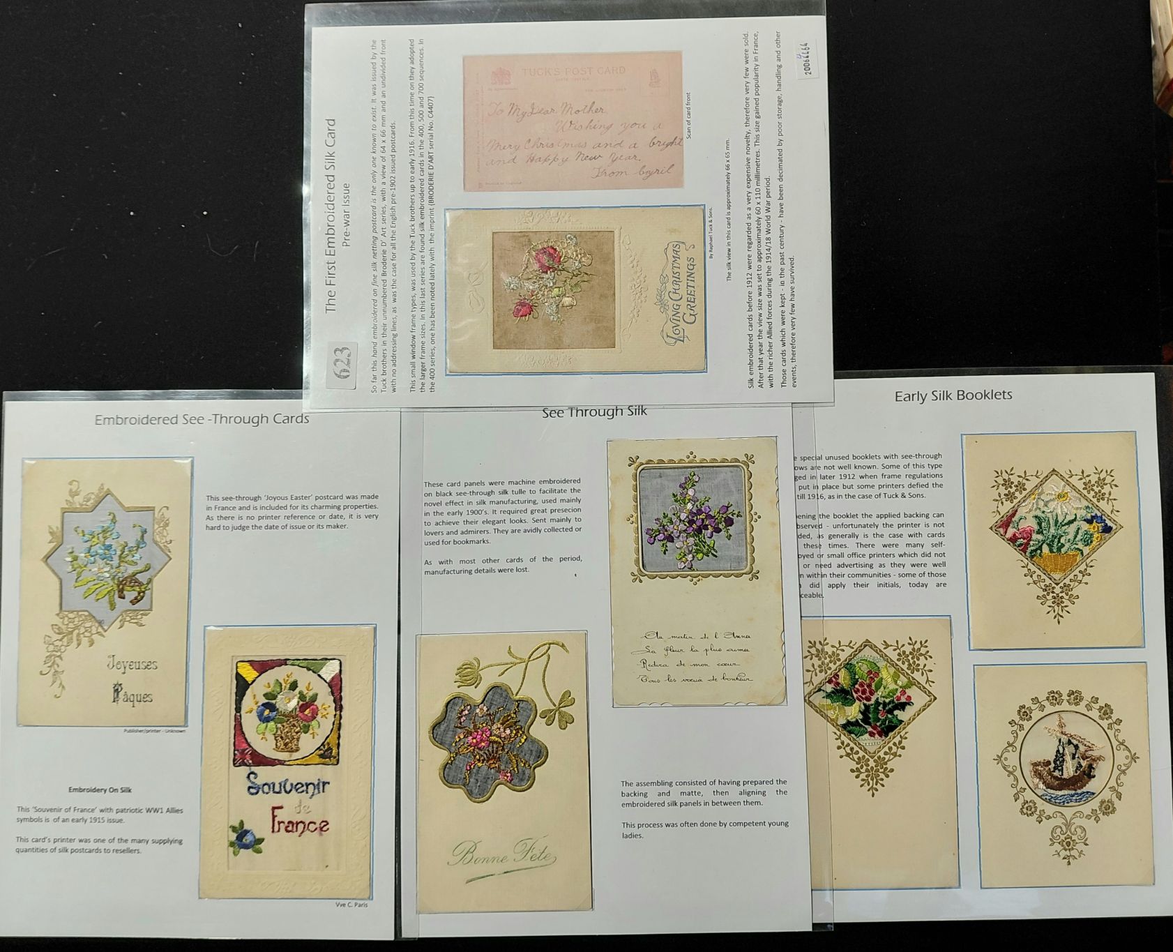 623 · SILK POSTCARDS - SEASONAL GREETINGS