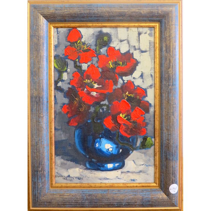 ISABEL LE ROUX - OIL ON BOARD - STILL LIFE