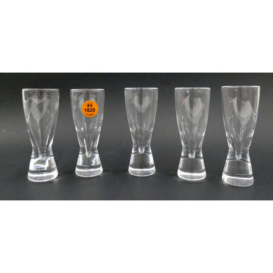 5pc Steuben Crystal Liqueur Shot Glasses- 4''