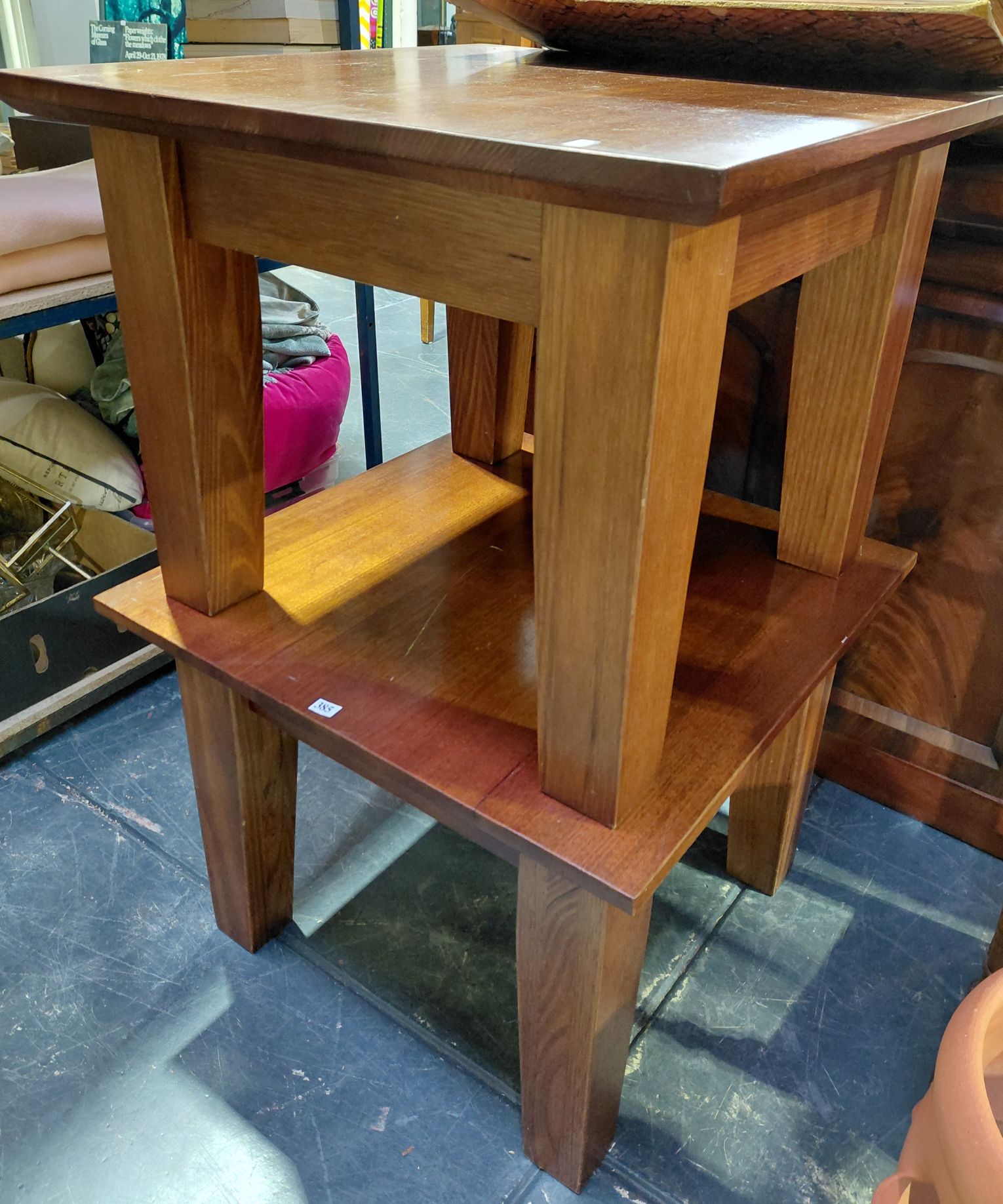 PAIR OF SIDE TABLES