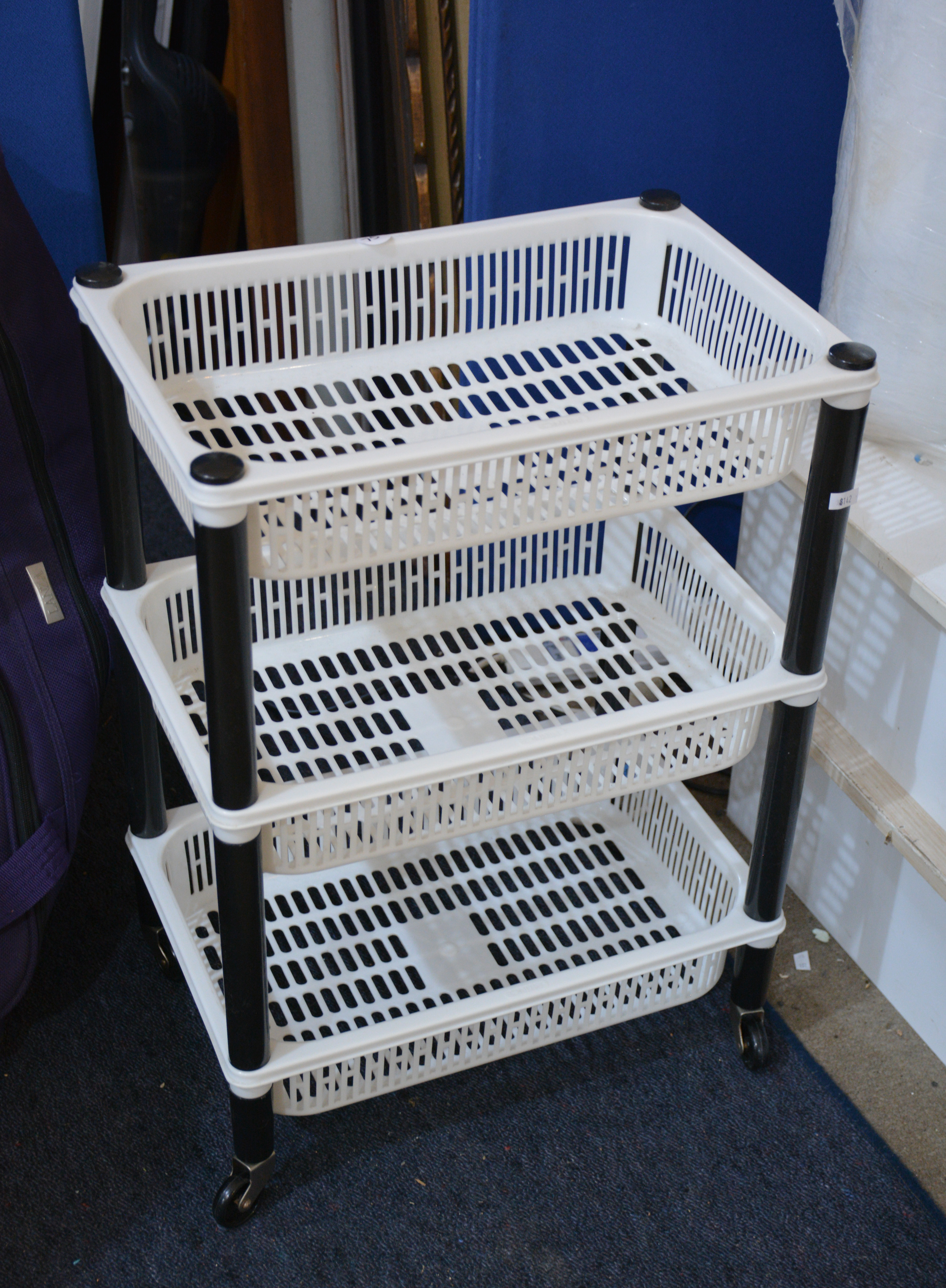 3 Tier Plastic Tray Unit — sold at auction in New Zealand for $15
