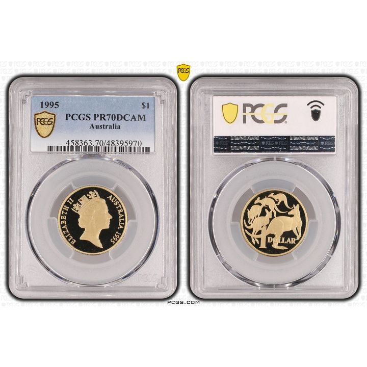 Elizabeth II, One Dollar, 1995, PCGS PR70DCAM