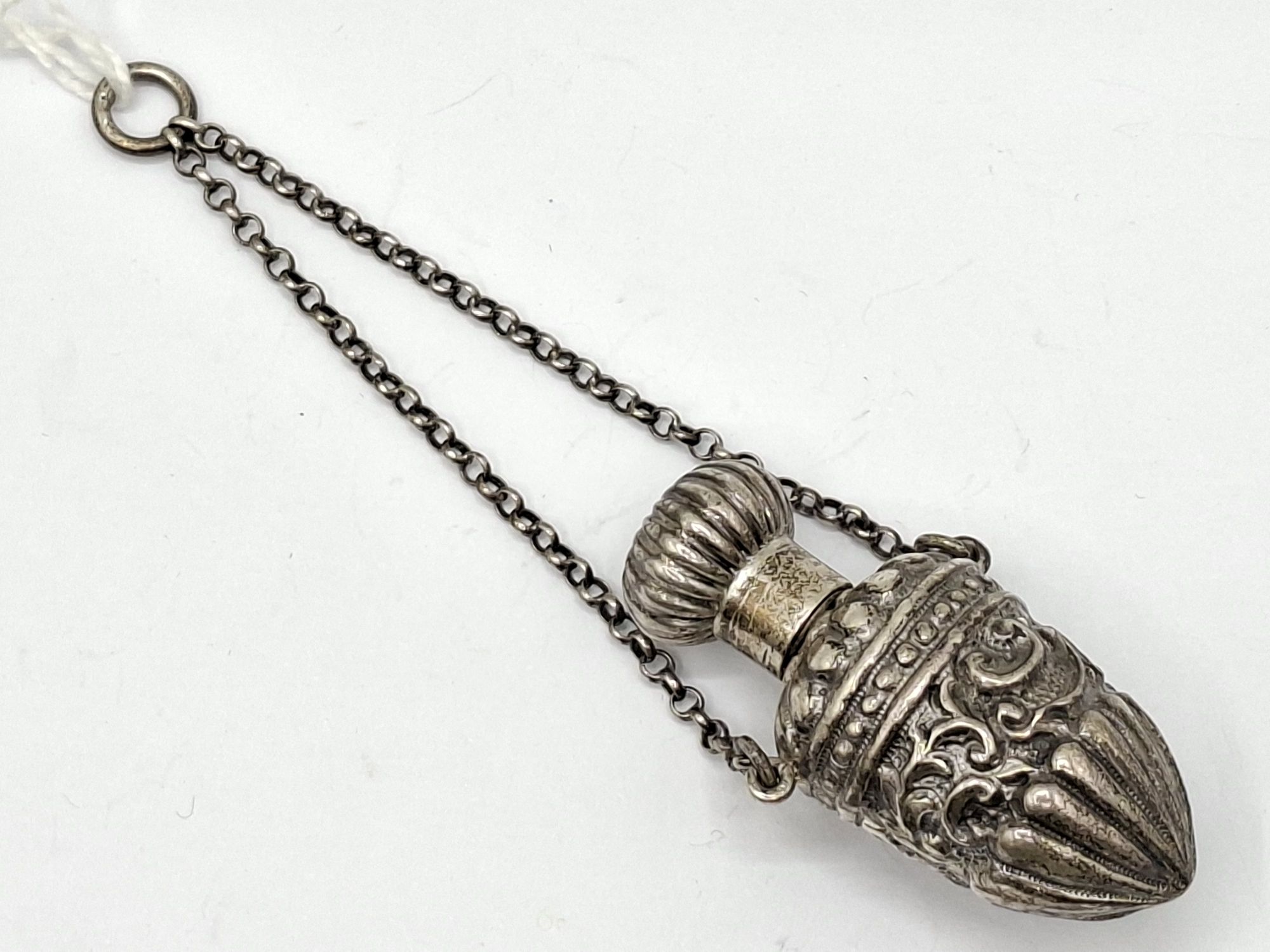 Sterling Silver Chatelain Scent Bottle