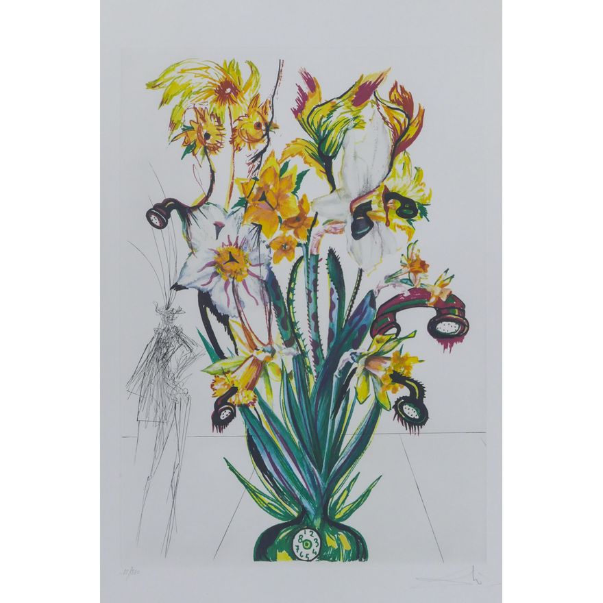 Salvador Dali ''Narcissus'' 1972 Color Lithograph