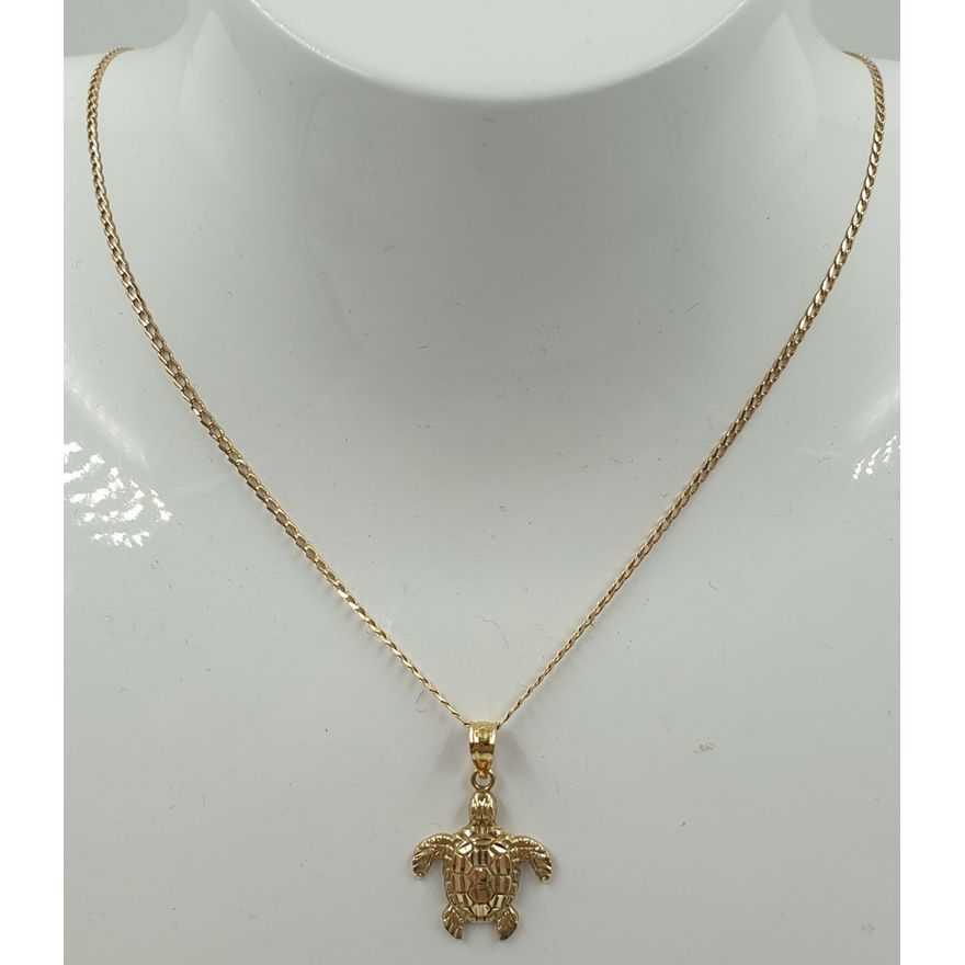 9ct Y/G Necklace & Pendant