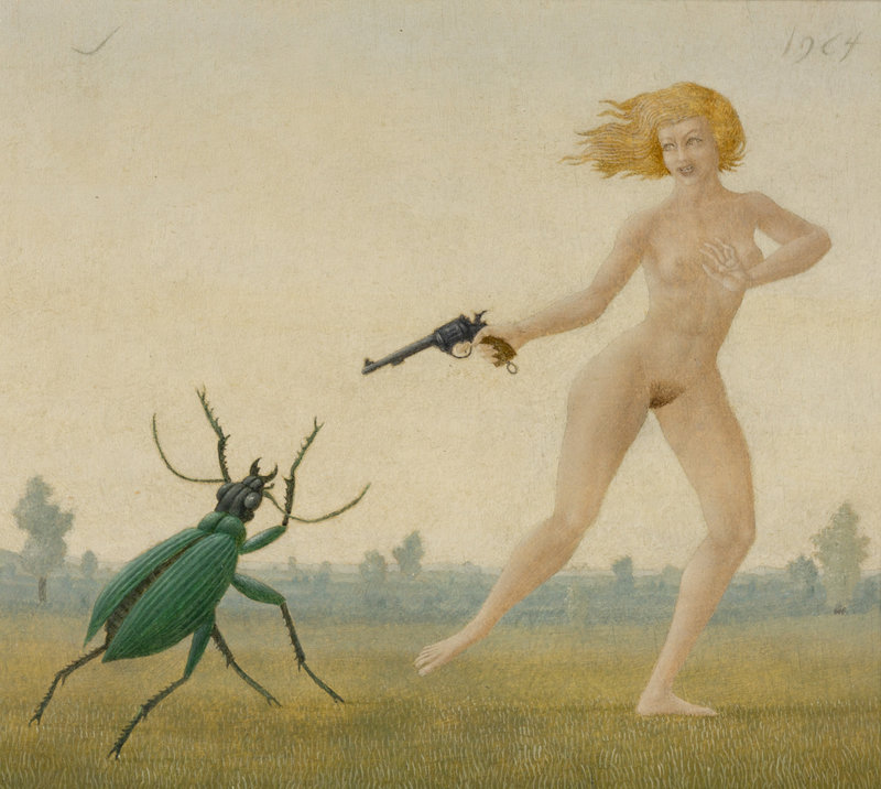 John Wilde
(American, 1919-2006)
To Shoot a Beetle, 1964