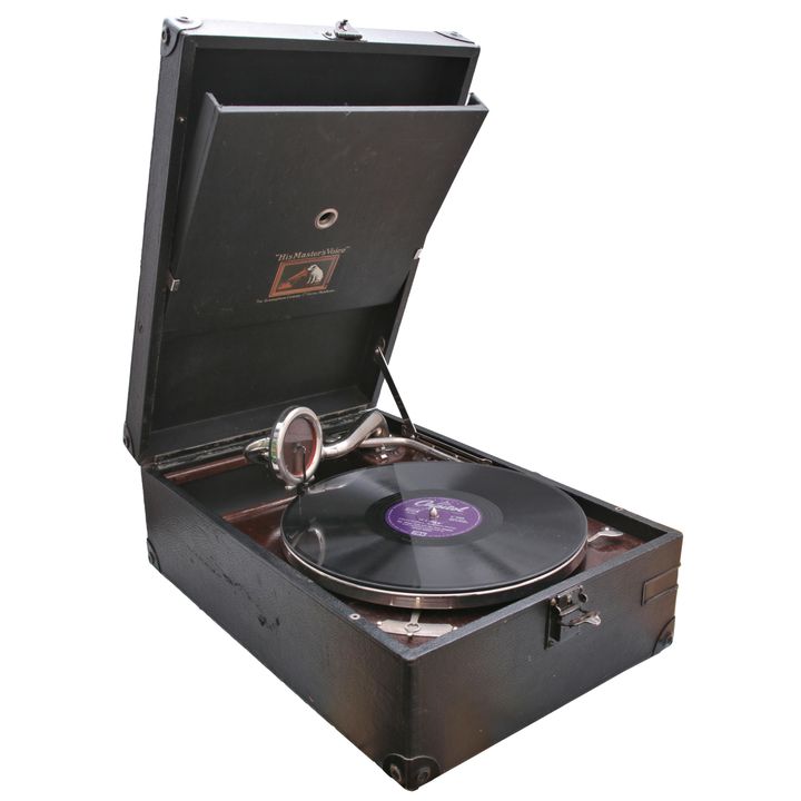 Gramofon z zestawem 3 płyt