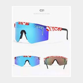 Polarized Viper Cycling Glasses Blue Purple C21 Unisex 13 cm |