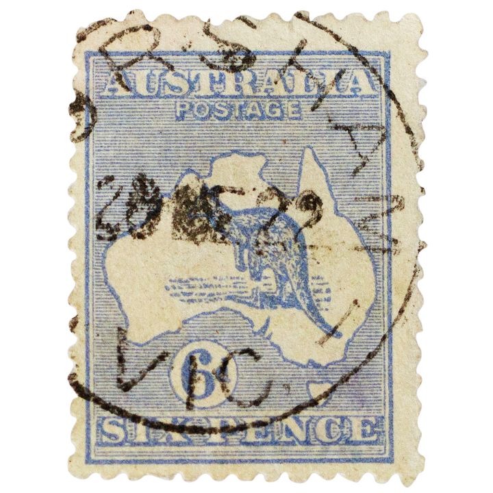 George V, 6d Blue, 1922, VG