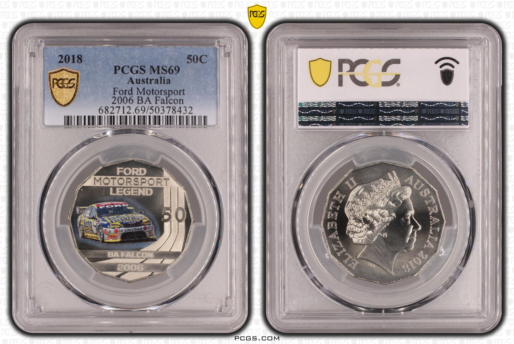 Ford Motorsport - 2006 BA Falcon , Fifty Cent, 2018, PCGS MS69