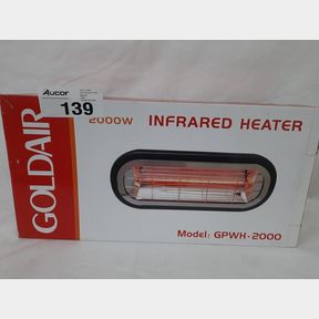 GOLDAIR 2000 WATT INFRARED HALOGEN WALL MOUNT HEATER - GPWH-2000