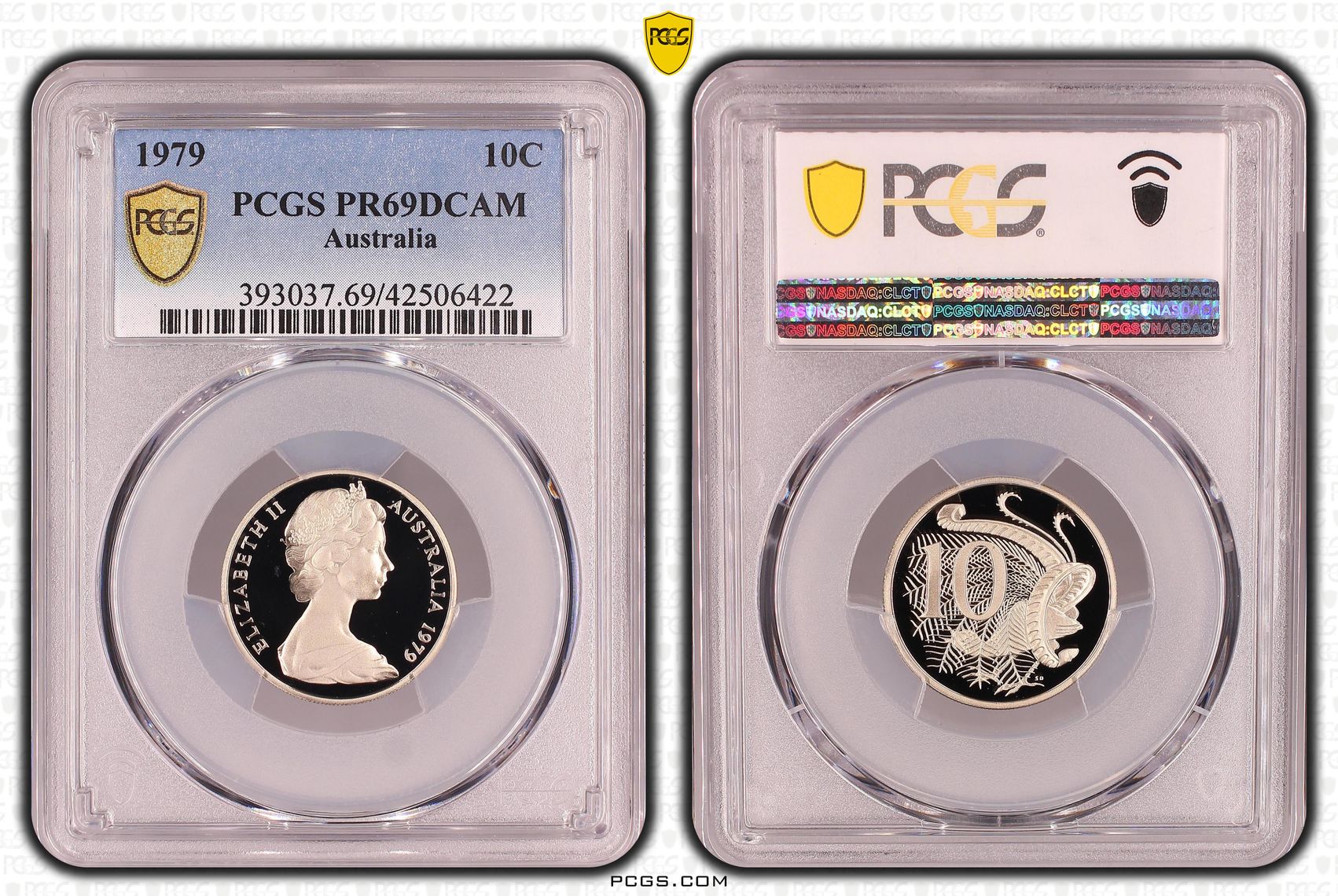 Ten Cent, 1979, Pcgs Pr69dcam