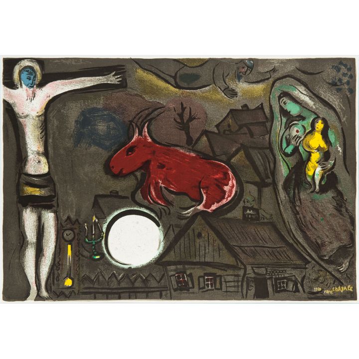 Marc Chagall | Mistyczne Ukrzyżowanie Z albumu „Derierre le Miroir”, 1950