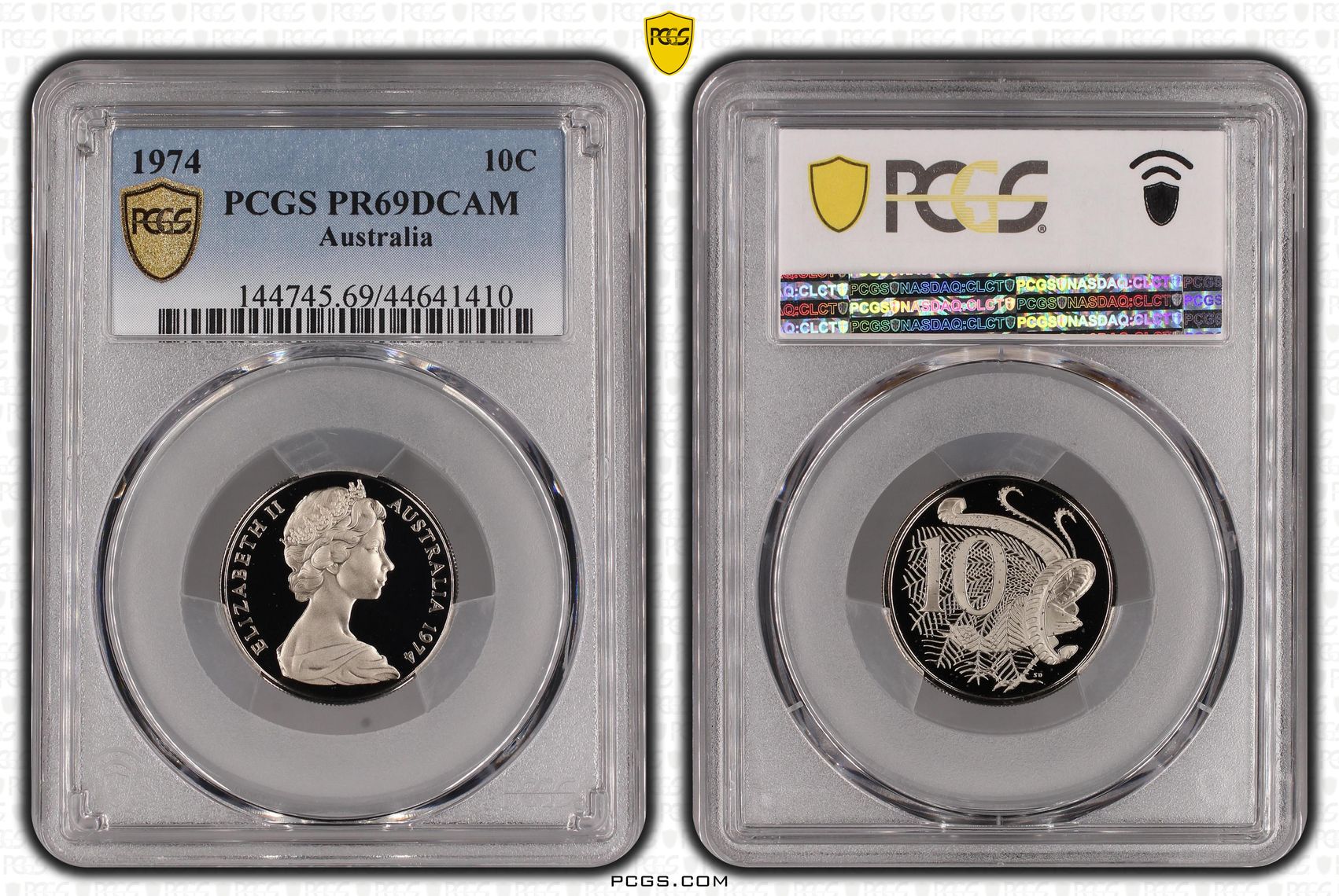 428 · 1974 Australia Ten Cent, 10c PCGS - PR69DCAM -410