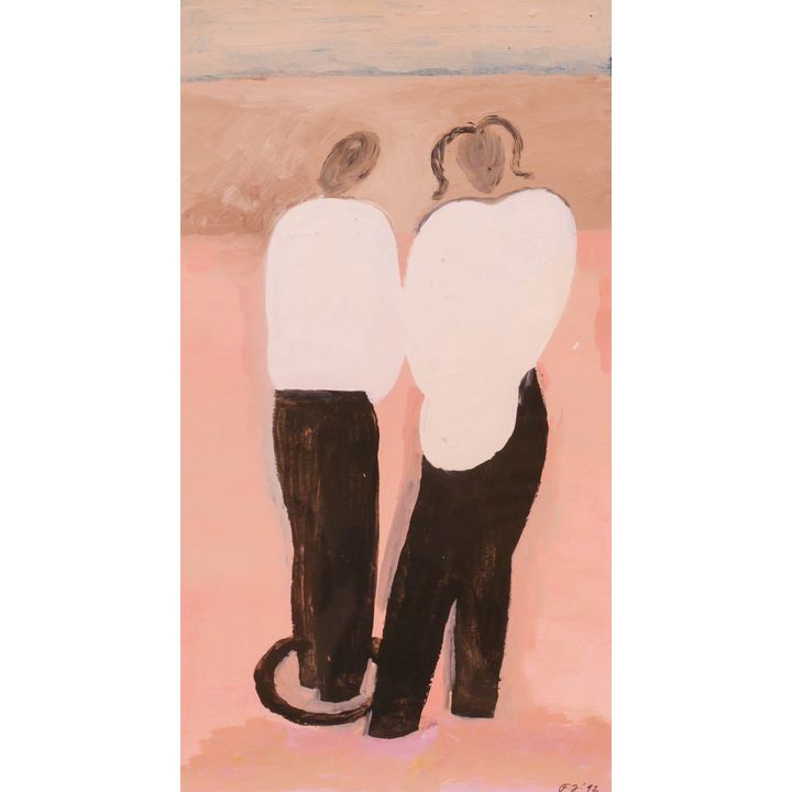 Fay Jones ''Couple'' 1992 Oil