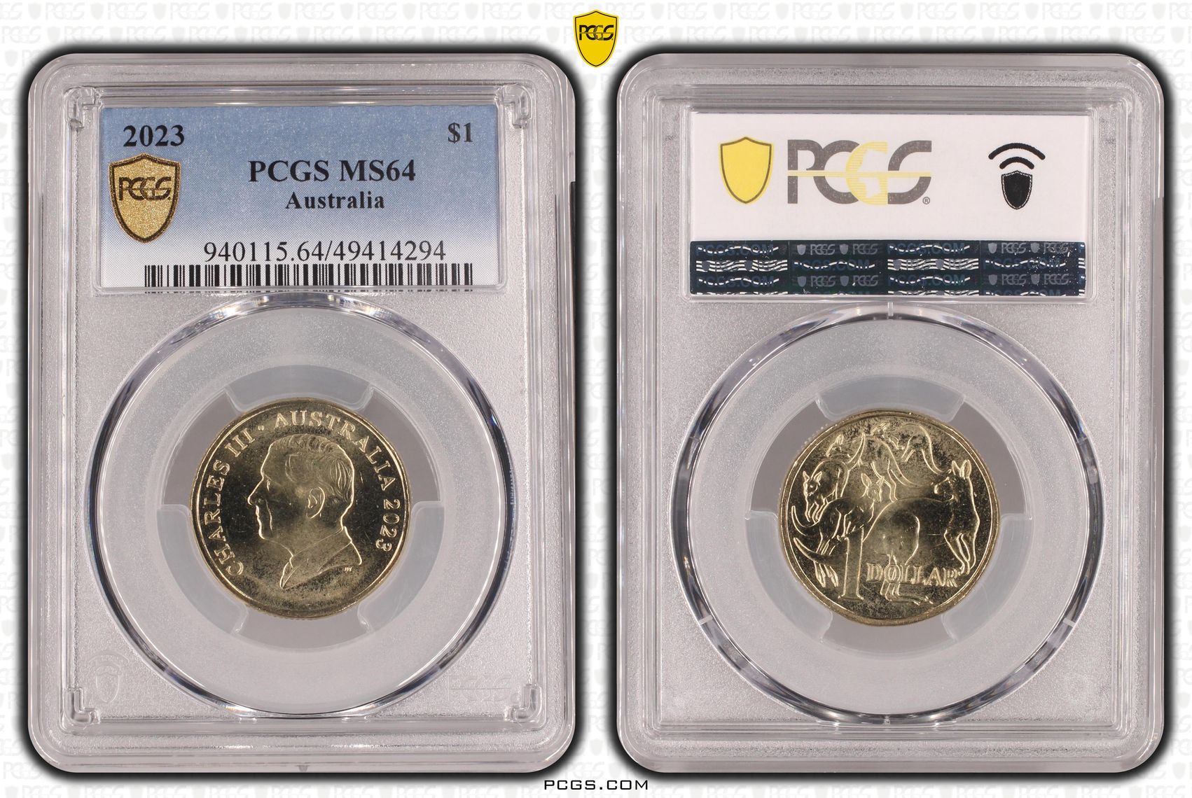 Charles III, , One Dollar, 2023, PCGS MS64