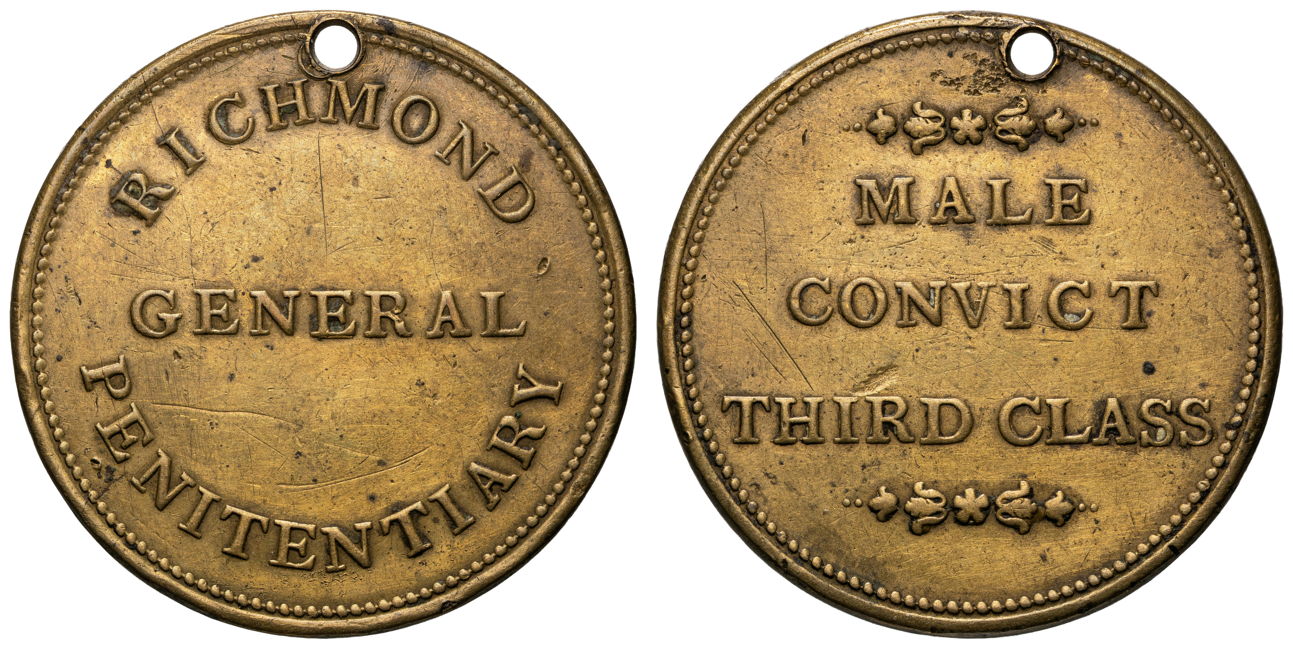 Richmond General Penitentiary - Male Convict Third Class, C. 1820 - 1831, VF