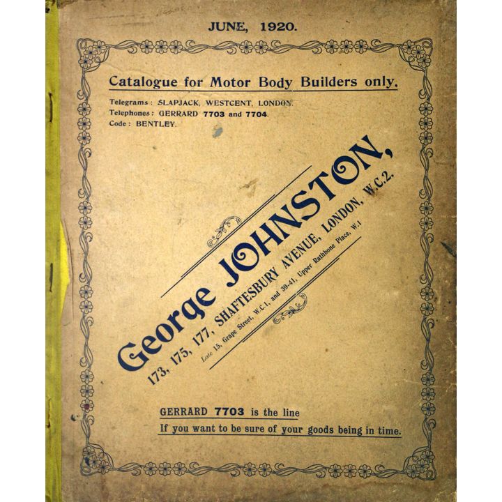 GEORGE JOHNSTON & CO  -  CATALOGUE