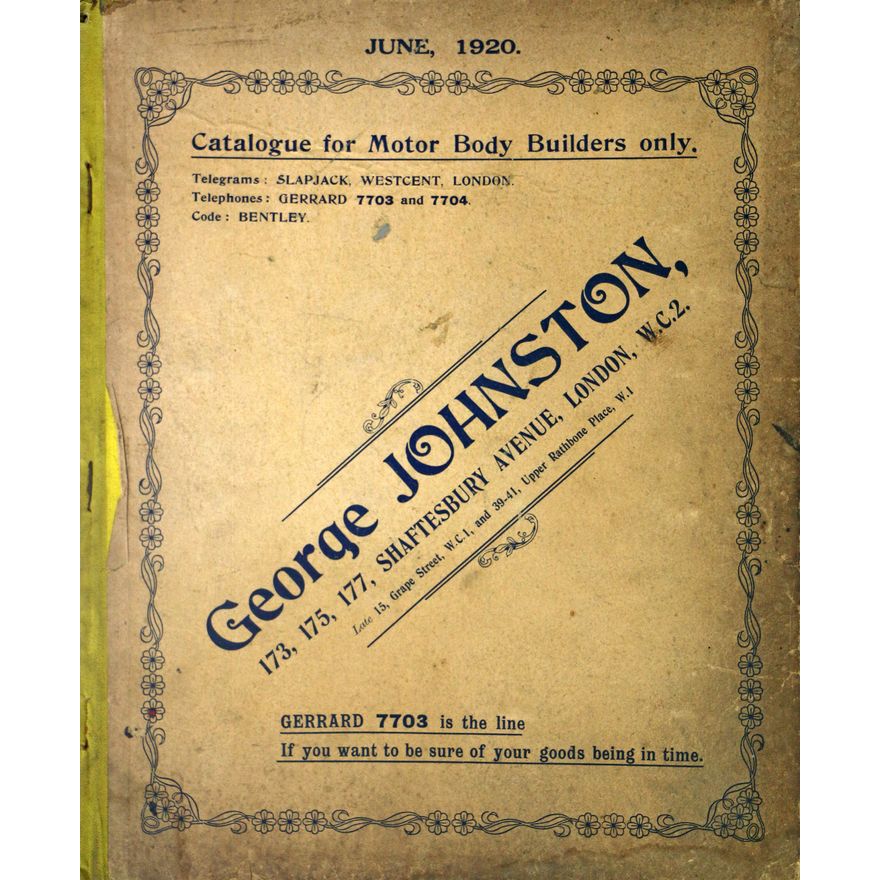 GEORGE JOHNSTON & CO  -  CATALOGUE