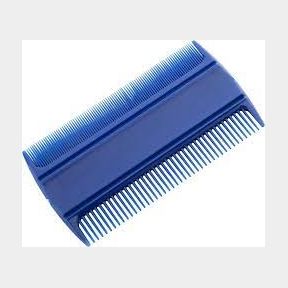 "Lucky Plastic Double Sided Thin-Toothed Lice Remover Comb (Blue)" | PK 51701/664 SB (20)