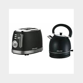 SEALED-Elektra 1.7L Kettle & 2 Slice Toaster Bundle-Black | 51743/10049 AS B2 (S1)