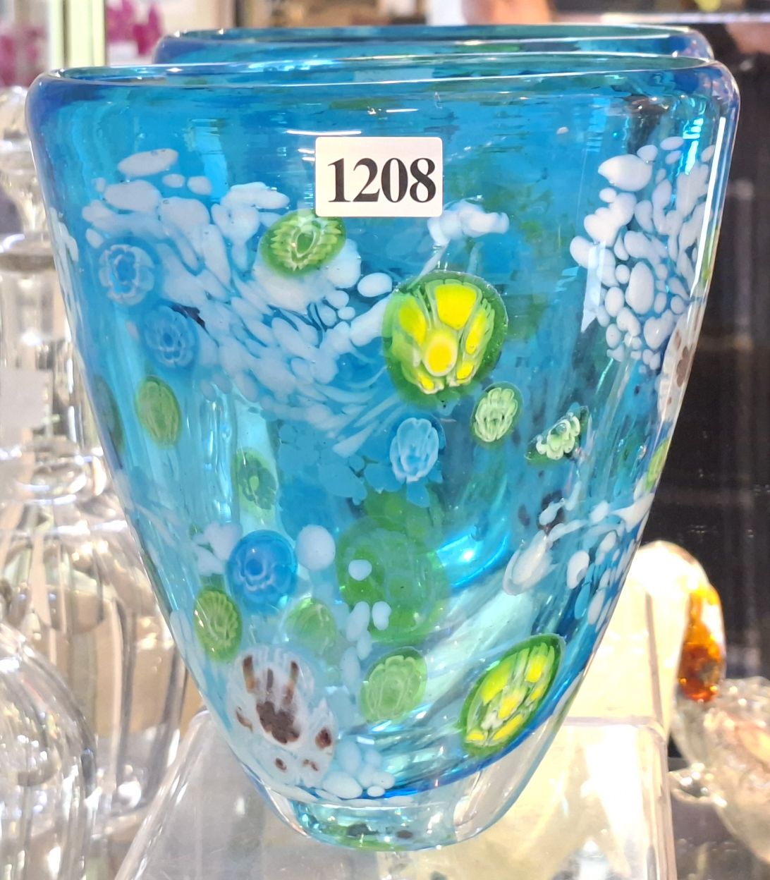 1208 · ART GLASS VASE