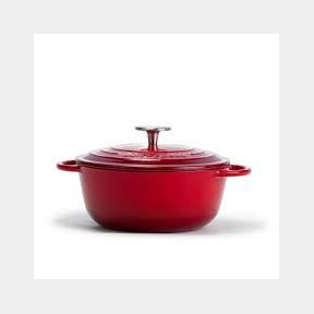 Capri 20cm Enamel Coated Red Cast Iron Casserole - Non-stick Cast Iron Casserole | 51744/262