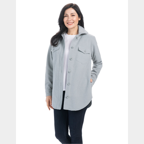 HILARY RADLEY LONG SLEEVE SHACKET SHIRT JACKET SIZE L