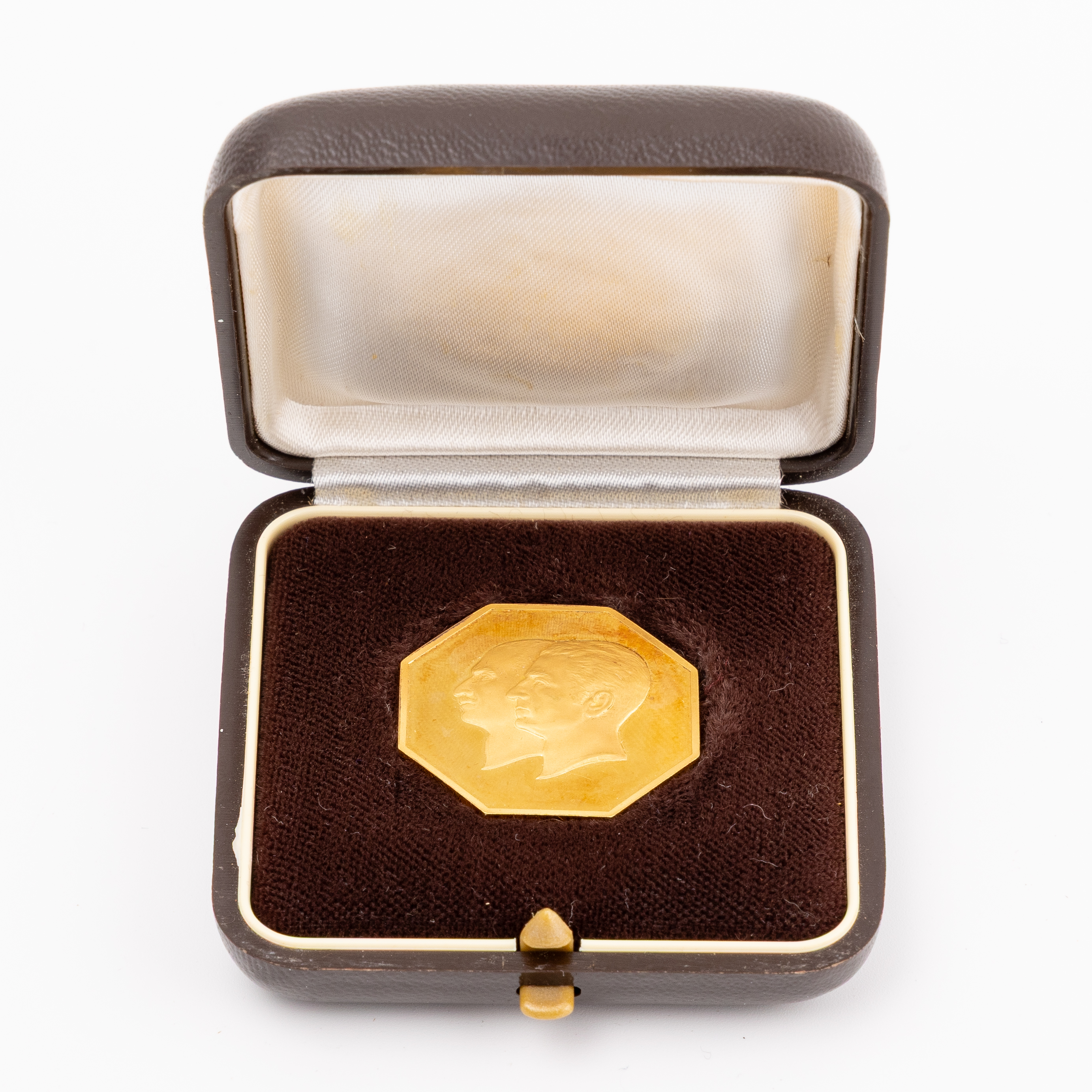 Iran, 50th Anniversary of Bank Melli Medallion, 1976, aFDC