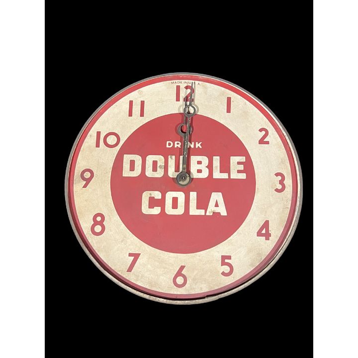 Drink Double Cola Metal Clock