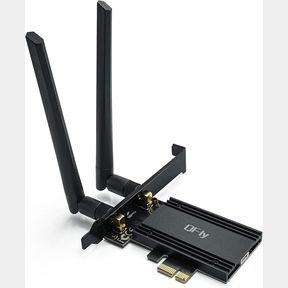 QFly PCIe WiFi 6E Card, AX210 Bluetooth 5.3, Tri-Band (802.11ax) 5400Mbps 6GHz Wireless LAN Cards with MU-MIMO, OFDMA