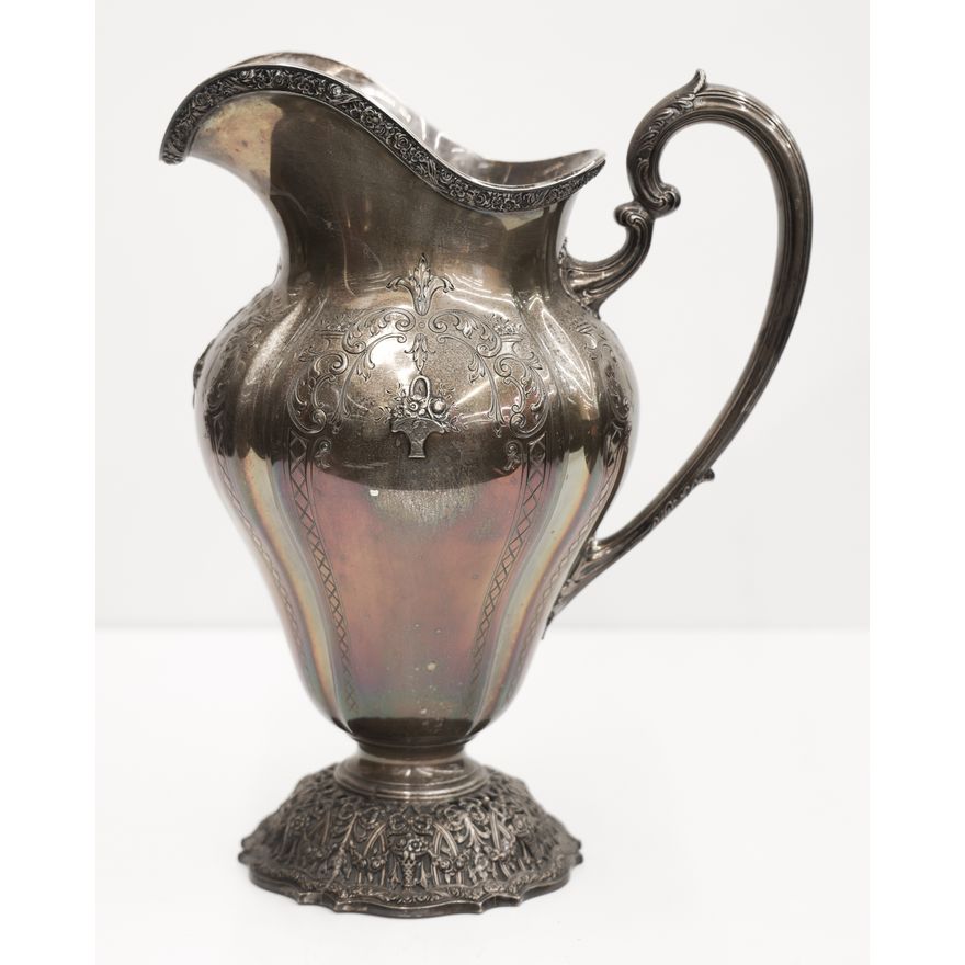 American Sterling ''Basket of Flowers'' Water Pitcher