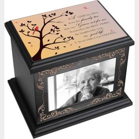CREMATION URNS FOR HUMAN ASHES ADULT MALE OR FEMALE, FUNERAL MEMORIAL URNS FOR ASHES WITH PHOTO FRAME, WOODEN URNS BOX AND CASKET