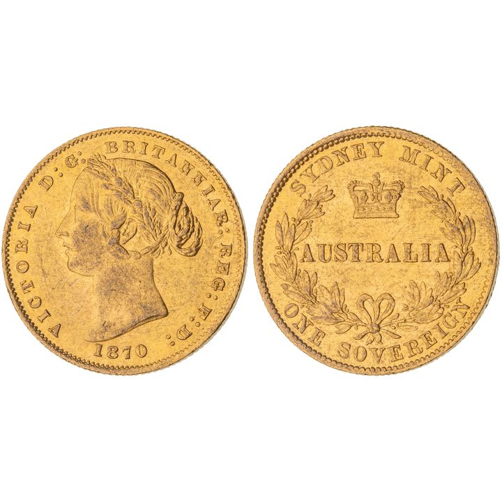 Victoria, Sovereign, 1870, UNC
