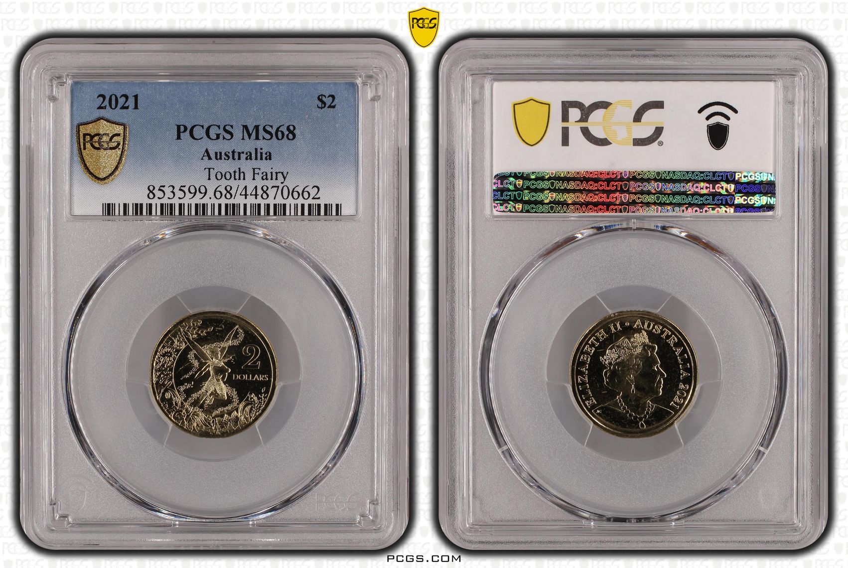 Tooth Fairy, Two Dollar, 2021, PCGS MS68