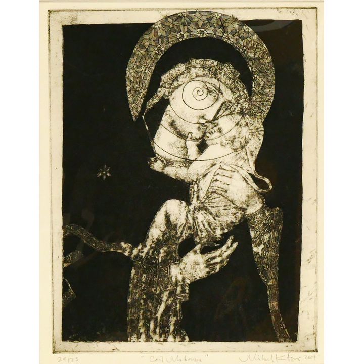 Michael Knutson ''Coil Madonna'' 2004 Photo Transfer Aquatint