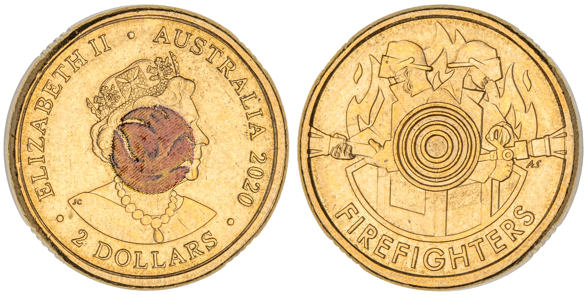 Elizabeth II, Two Dollars, 2020, UNC
