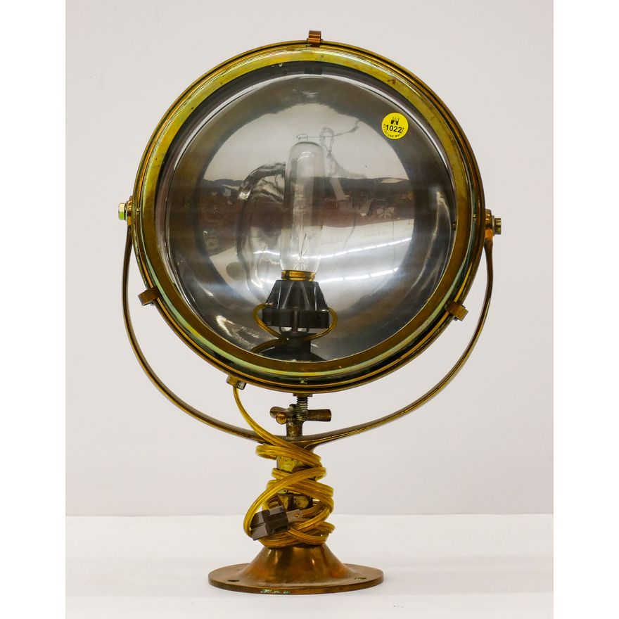 1941 Carlisle & Finch Co Brass Searchlight 17''