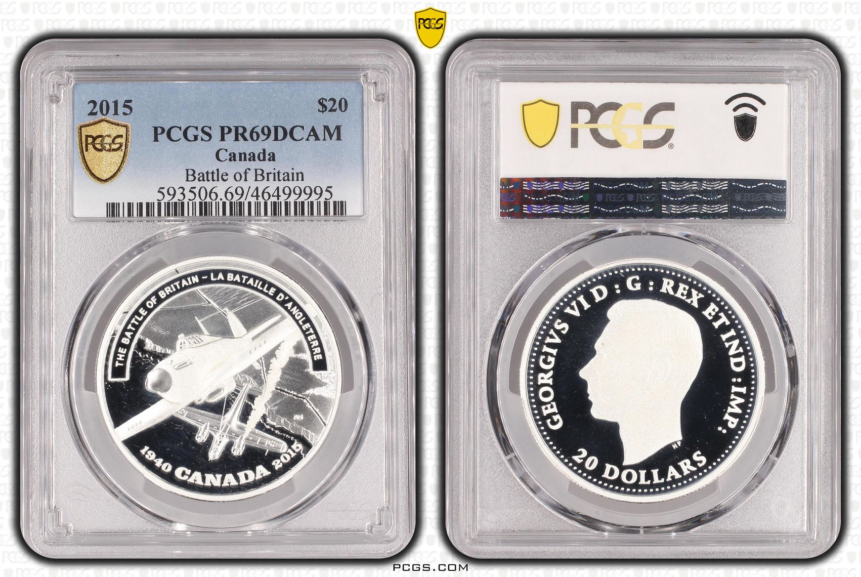 Canada, Battle of Britain, Two Dollar, 2015, PCGS PR69DCAM