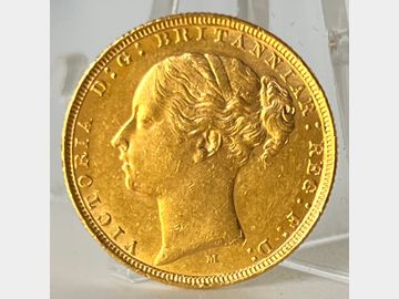 1883 VICTORIA YOUNG HEAD MELBOURNE MINT GEORGE & DRAGON GOLD SOVEREIGN