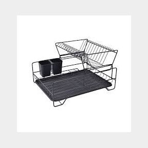 Pruchef - Two Tier Dish Drying Rack Drainer with Utensil Holder for Kitchen -- 51743/2354 SN B3 (S7)