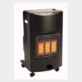 Goldair 3 Panel Gas Heater with Regulator Black|