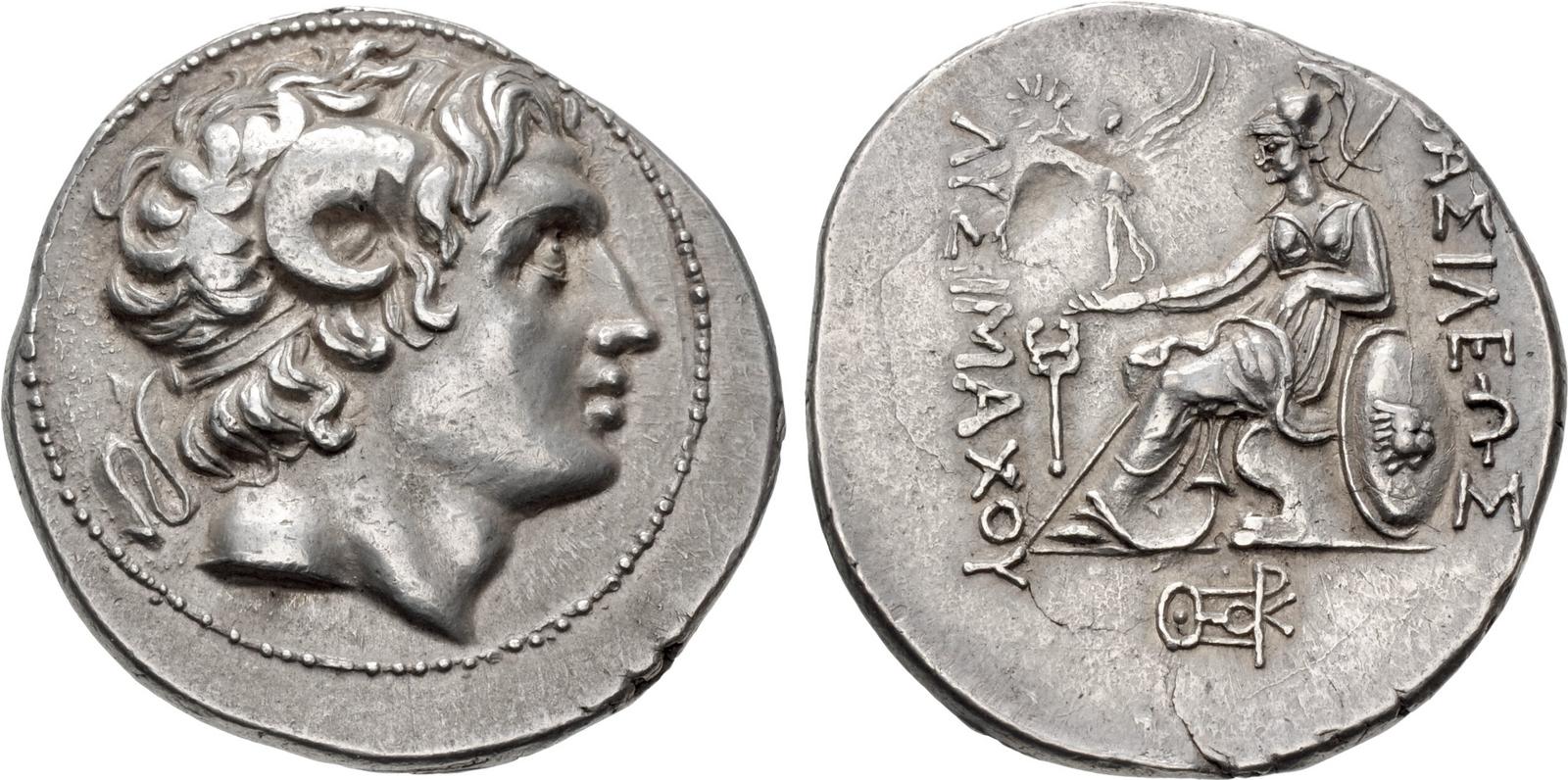 KINGS of THRACE, Macedonian. Lysimachos. 305-281 BC. AR Tetradrachm (31 ...