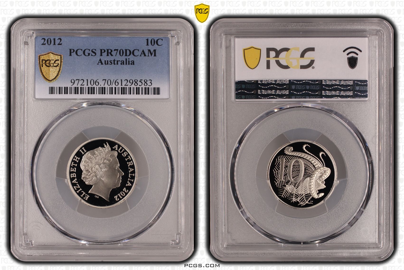 Ten Cent, 2012, PR70DCAM