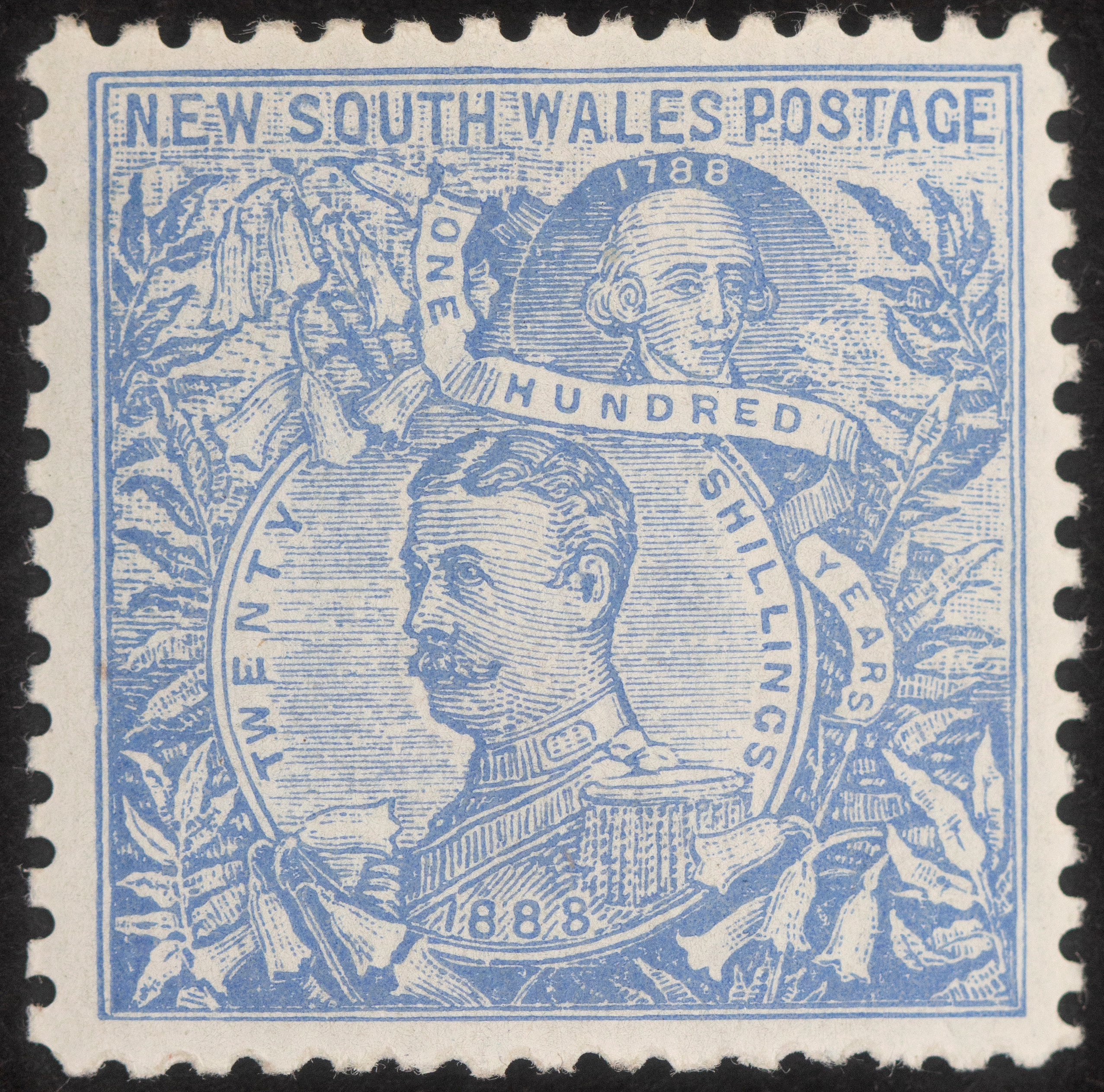 Twenty Shillings, Cobalt Blue, 1890, MLH
