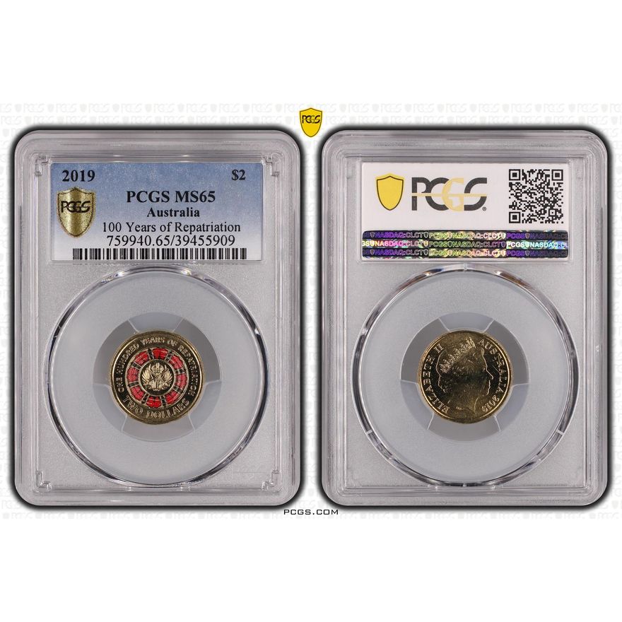 100 Years of Repatriation, Two Dollar, 2019, PCGS MS 65