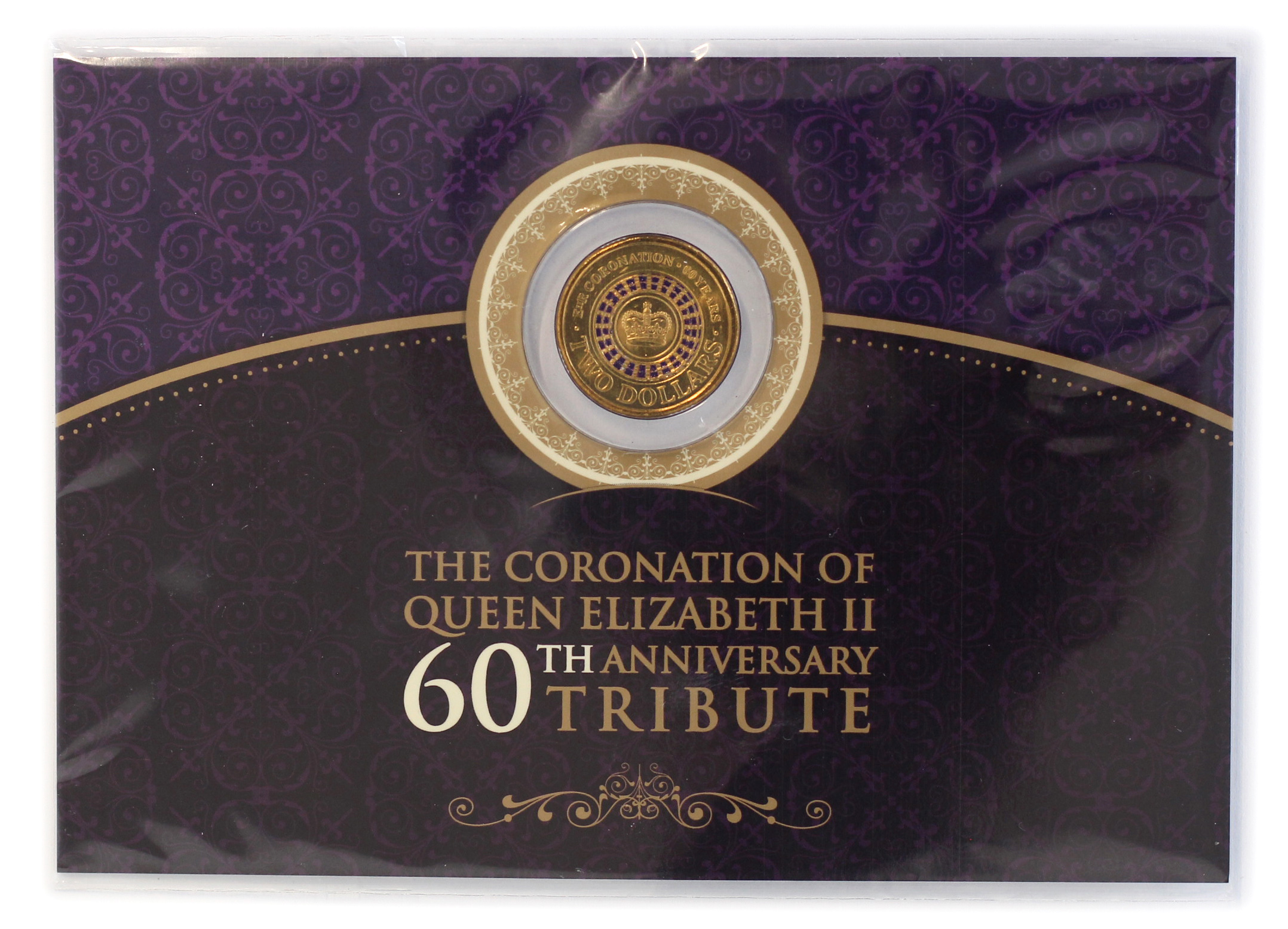 2013 Sherwood Uncirculated Coronation $2 Carded Coin