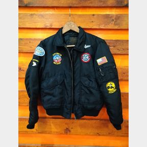 US ARMY - B52 KIDS BOMBER FLIGHT JACKET - BLACK - S (11/12YRS) - 51634/10098