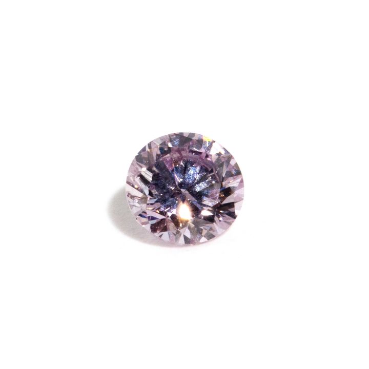 0.21 Carat Natural Purplish Pink Diamond,